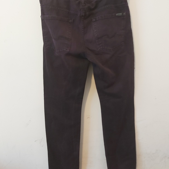7 FOR ALL MANKIND |  Women's Slimmy Jeans Purple Black Size 33 - Picture 2 of 15